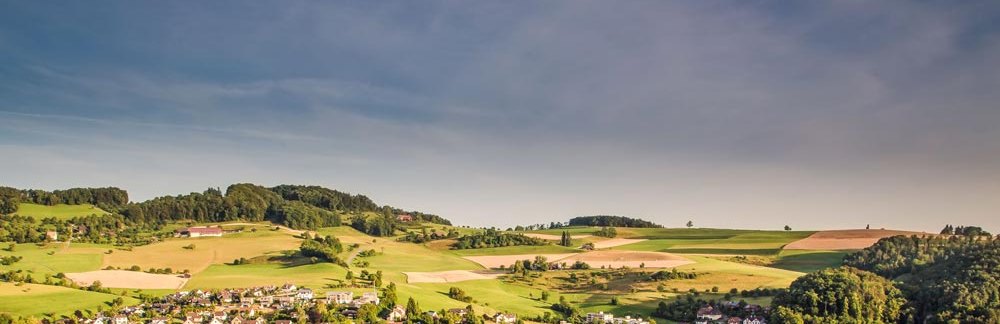 Hügellandschaft im Baselbiet