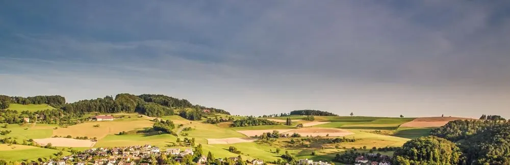 Hügellandschaft im Baselbiet